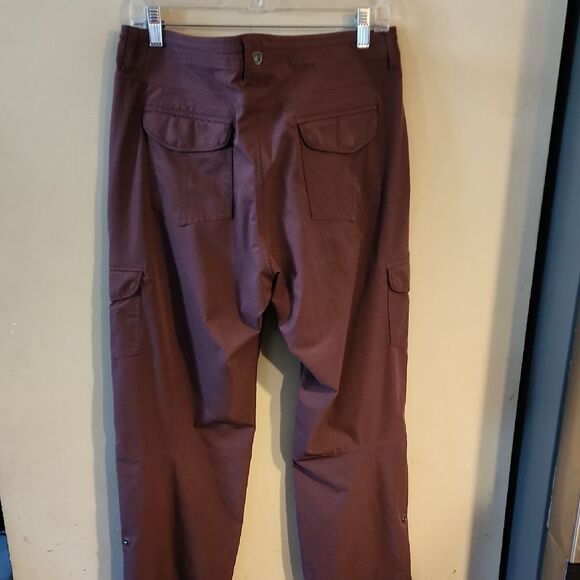 Kuhl Brown Cargo Pants Lightweight Relaxed Fit Size 14 Ankle - Picture 3 of 7